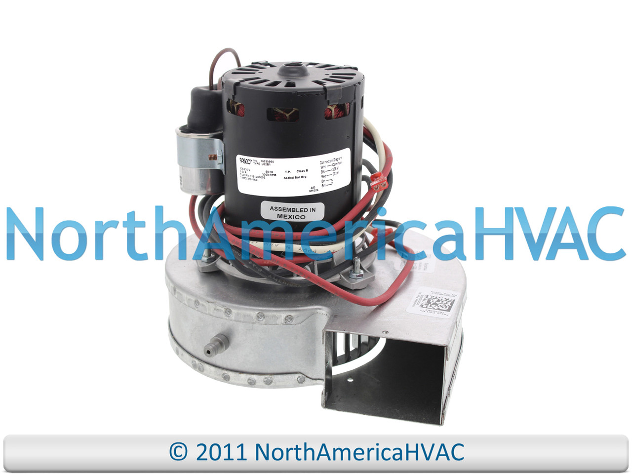 OEM Inducer Motor 3000 RPM 208/230V Replaces Fasco 70625964